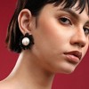 SOHI Women's Onyx Black Casual Stud Earrings - 3 of 4