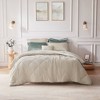 4 Pcs Luxury Style Velvet Duvet Set, Diamond Quilting Ultra Soft Bedding Set for Cold Season, Easy Care Bed Set with Matching Shams & Pillow - 2 of 4
