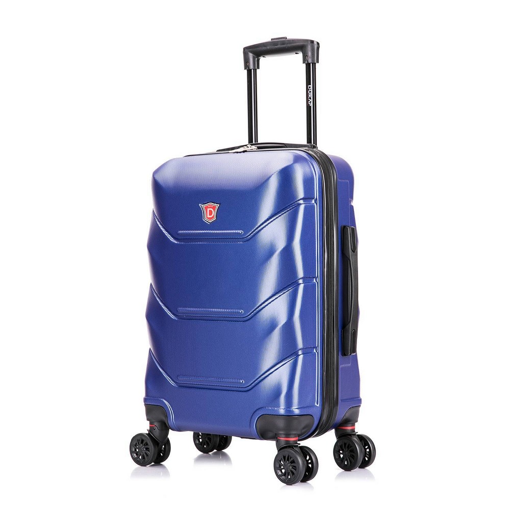 Photos - Luggage Dukap Zonix Lightweight Hardside Carry On Spinner Suitcase - Blue 