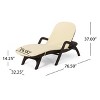 GDFStudio Ethan Outdoor Faux Wicker Adjustable Chaise Lounges with Cushion (Set of 2) - 3 of 4