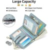 Clotth Small Wallet for Women,Bifold RFID Blocking Credit Card Case Purse with Zipper Pocket – Compact Design for Daily Use,Travel - 4 of 4