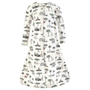 Hudson Baby Long Sleeve Cotton Jersey Sleeping Bag, Sack, Blanket, Going On Safari - 1 of 2