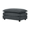 Sapphtopaz Ottoman 3-Tier Soft Shoe Bench Low Ottoman with Upholstered Foot Stool Footrest for Living Room, Bedroom, Entryway - 2 of 4