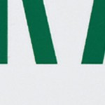 green on white