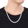 EVERLY JEWELRY |Men's Sterling Silver 9-9.5mm Cultured Freshwater Pearl Necklace and Bracelet 2-Piece Set  - 20 in + 9 in - 2 of 4