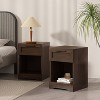 Christopher Knight Home Set of 2 Danbury Nightstands with Drawer Walnut - image 2 of 4