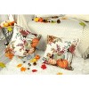 Fall Pumpkin Leaves Throw Pillow Covers 18 x 18 Inch Set of 2 - 4 of 4