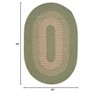 Colonial Mills Jackson - Palm 3 Ft round Round Rug Indoor 75% Polypropylene/25% Wool - 2 of 2