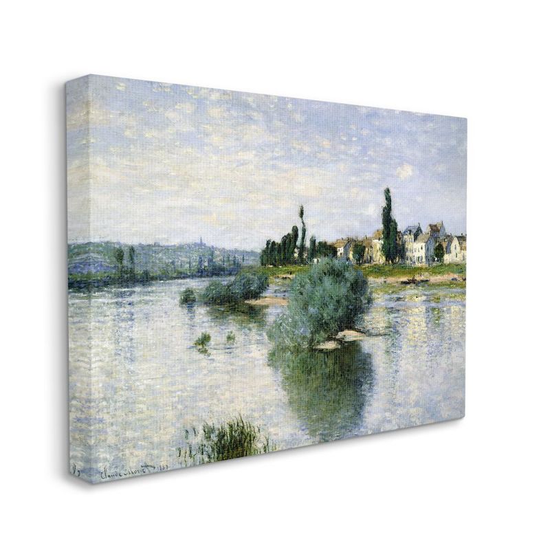 Stupell Industries Countryside Homes Lake Landscape Monet Classic Painting, 1 of 6