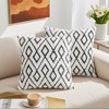 REGALWOVEN Geometric Soft Snowflake Fleece Throw Pillow Cover with Hidden Zippered for Sofa Living Room Chair Home Decor 2 Pcs - 2 of 4