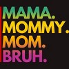 Men's Design By Humans Mother's Day Mama Mommy Mom Bruh Rainbow Text By punsalan T-Shirt - 2 of 2
