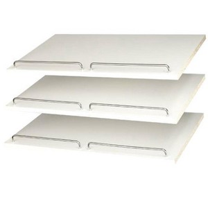 Easy Track 5/8 in. H X 24 in. W X 14 in. L Chrome Shoe Shelves - 3 pk - 1 of 1