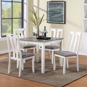5-Piece Dining Set with Square Table and 4 Chairs - 1 of 4