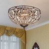 10" x 10" x 10" 3-Light Claire Pendant Brown - Warehouse Of Tiffany: ETL Listed, Metal, Antique-Bronze - 2 of 3