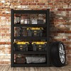 YONWAY 5-Tier Heavy-duty Storage Rack With Adjustable Metal Shelf,Protective Side Rails Easy to Assemble For Tool Rooms,Garages - 2 of 4
