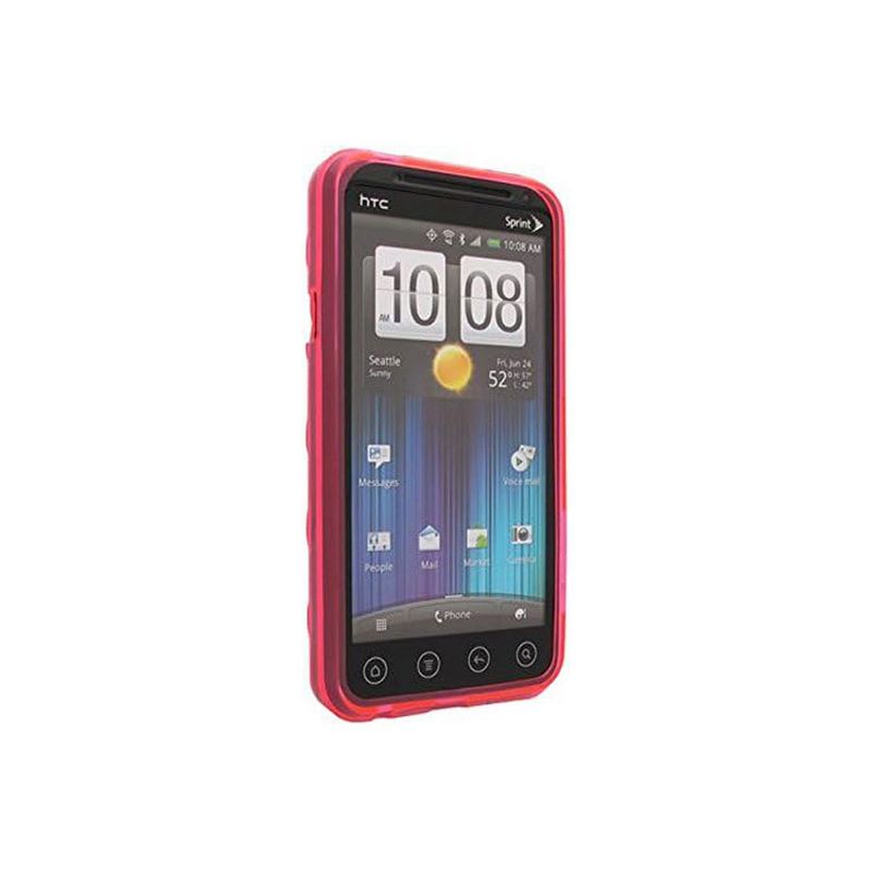 Sprint Dura-Gel Honeycomb Case for HTC EVO 3D - Pink, 1 of 3
