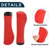 Unique Bargains Bike Handlebar Grips Covers 5.28" Red 1 Pair - 3 of 4