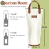 Tirrinia Single Bottle Wine Gift Bag, Insulated Padded Thermal Wine Cooler Bag - 2 of 4