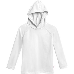 City Threads USA-Made Swim UPF 50+ Hooded Long Sleeve Rashguard Tee for Boys and Girls - 1 of 4