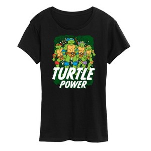 Women's - Teenage Mutant Ninja Turtles - Turtle Power Short Sleeve Graphic T-Shirt - 1 of 4