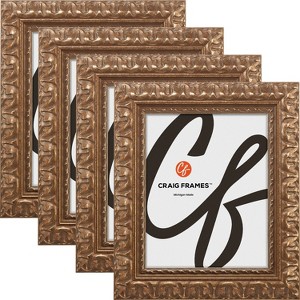 Bravada Ornate Scratched Bronze Picture Frame, Set of 4 - 1 of 4