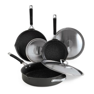 Nordic Ware Verde 6 Piece Ceramic Nonstick Skillet & Lid Set - 1 of 4