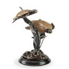SPI Home Cast Aluminum Sea Grass Tango Sculpture with Double Turtles – Coastal Garden Accent, 17" Tall - 4 of 4