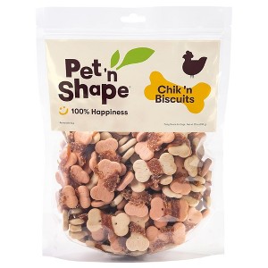 Pet 'n Shape Chik 'n Biscuits Dog Treats, 32 oz. Pet Treats in Resealable Bag - 1 of 4