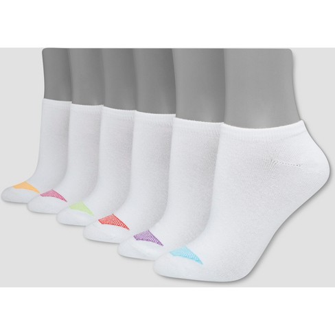 Hanes Premium Women's 6pk Cushioned Low Cut Socks - Black 5-9