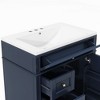 NicBex 30" Bathroom Storage Cabinet with Sink, Bathroom Vanity, 2 Drawers and 1 Spacious Cabinet Door for Bathroom - 2 of 4