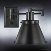 Urban Ambiance Luxury Traditional Wall Light,  9.625"H x 8.25"W,  Midnight Black Finish, UHP3311 - 4 of 4