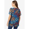 Woman Within Women's Plus Size Miracle Mesh Overlay Tunic - 3 of 4