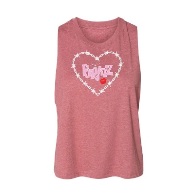 Women's Bratz Bratz Original Logo Graphic Racerback Tank - Heather Mauve - Small