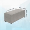 Unique Bargains Polyester Rectangular Stretchy Elastic Stool Cover - 2 of 4