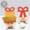 Big Dot of Happiness Fall Gnomes - Square Favor Gift Boxes - Autumn Harvest Party Bow Boxes - Set of 12 - 3 of 4