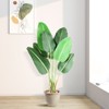 Artificial Bird of Paradise Plant, Fake Palm Tree for Indoor Outdoor Modern Decor Faux Plants for Home Office Perfect Housewarming Gift - 2 of 4