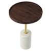 Modway Amina Round Acacia Wood Side Table - 4 of 4