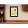 HomeRoots Citrus Orange Botanical Black Framed Print Wall Art - 2 of 4