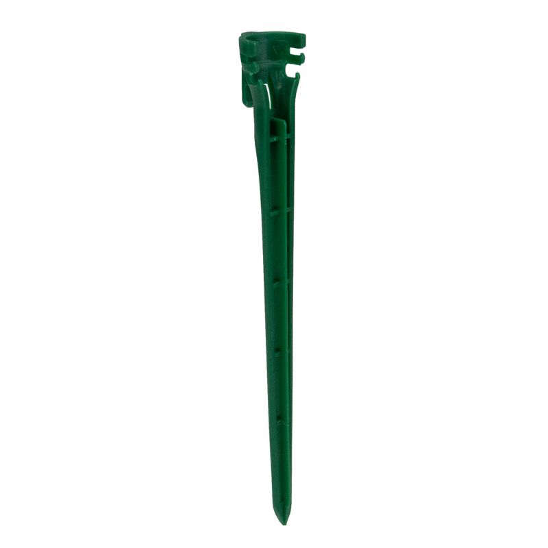 Northlight Set of 100 Green 2-in-1 Christmas Decorations Tie Down and Light Stakes- 7.5", 4 of 5