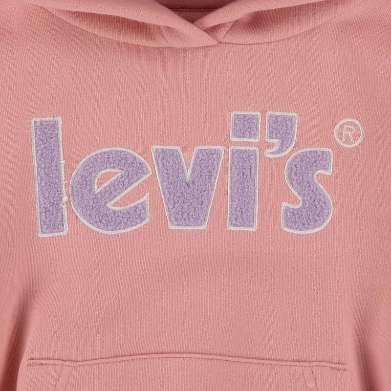 Levi's® Girls' Pullover Sweatshirt, 4 of 6