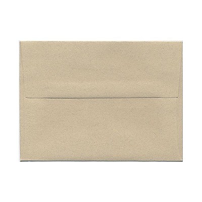 JAM Paper A6 Passport Invitation Envelopes 4.75x6.5 Sandstone Brown Recycled 71201