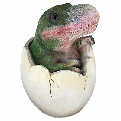 Design Toscano Baby Tyrannosaurus Rex Dino Egg Statue : Target