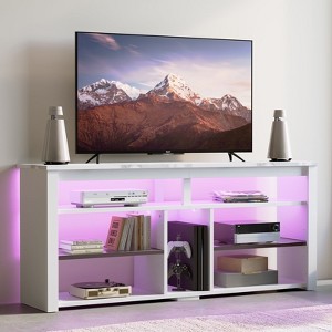 Bestier Gaming 55 Inch LED Tall TV Stand for 55/60/65 Inch TV - 1 of 4
