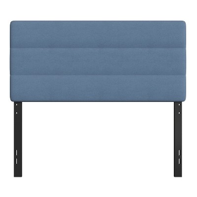 Paxton Blue Full Upholstered Tufted Headboard with Adjustable Height