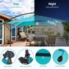 Sonkuki 8.2 x 8.2 Ft. LED Patio Offset Umbrella With Base for Garden, Backyard and Poolside - 4 of 4