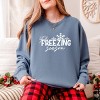 Simply Sage Market It's Freezing Season Garment Dyed Sweatshirt - 3 of 4
