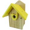 JCS Wildlife Post Mount Cedar Wren House w Poly Roof & Birdhouse Predator Guard Portal - 2 of 4