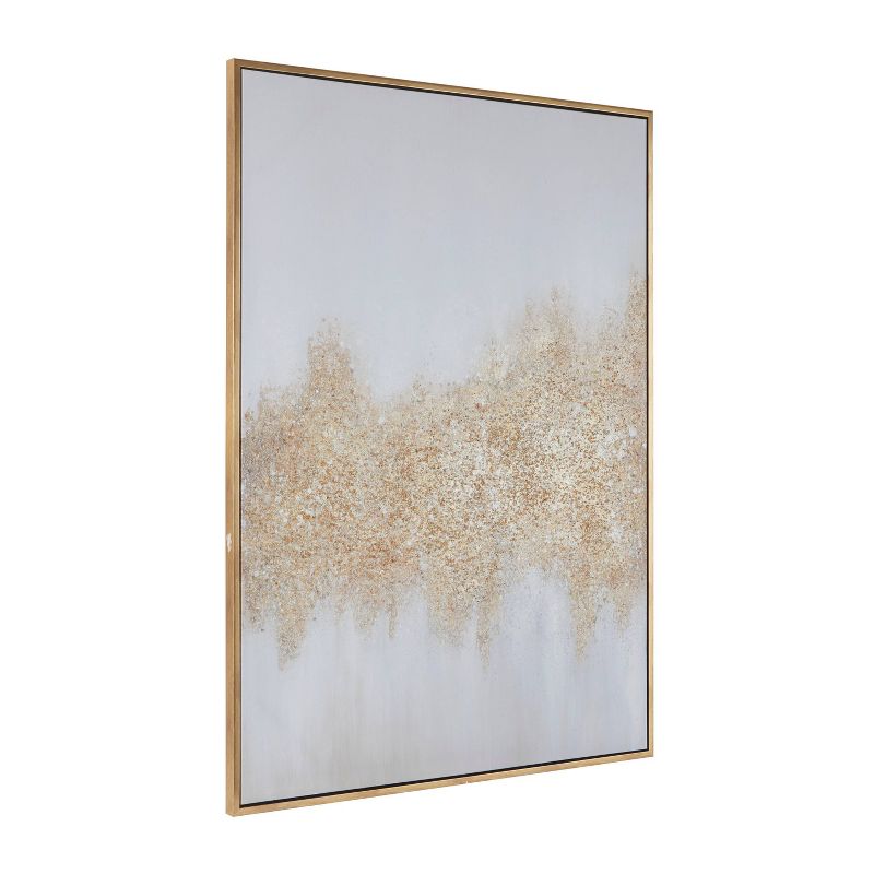 Glam Canvas Abstract Framed Wall Art with Gold Frame Gold - Olivia &#38; May, 4 of 5