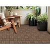 Gulches 20pcs Wood Deck Tiles, Composite Decking Resist Rust, Weather, Indoor, Outdoor, DIY Interlocking Decking Tiles, Floor Tile, Light Coffee - 2 of 4
