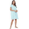 Casual Nights Women's Super Soft Yummy Nightshirt, Short Sleeve Nightgown, Night Dress with Fun Prints & Patterns - 2 of 4